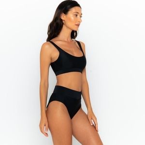 NWT: Infamous Swim High-waisted Cheeky Bikini Bottoms